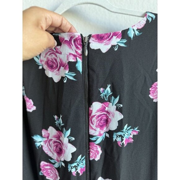 Torrid Plus Size Floral High Neck Georgette Woman’s Maxi Classic Dress Size 16‎ - Picture 10 of 15